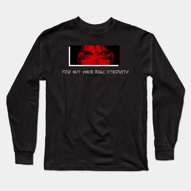 red anime Long Sleeve T-Shirt by Nice2